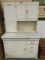 Antique Boone Kitchen Cabinets Hoosier Cabinet with Enamel Top