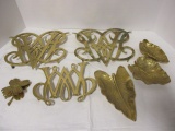 Virginia Metal Crafters Trivets, Leaf Tidbit Dishes and Dogwood Blossom Clip