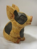 Hand Crafted Ceramic Pig Statue