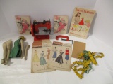 Vintage Singer Sewhandy Model 20 Child's Sewing Machine, Instruction Books,