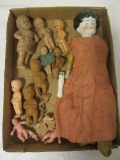Antique Porcelain Face/Hand Doll, Porcelain Occupied Japan Dolls, Composition