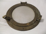 Brass Porthole Plate Mirror