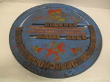Vintage Spelling and Counting Board Toy with Wood Tiles