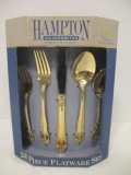 Hampton Silversmiths 24 Piece Flatware Set in Box