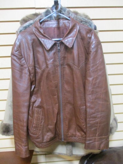 Peter Caruso Brown Leather Jacket