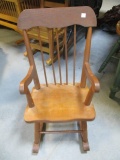 Child's Wooden Rocker