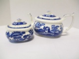 Copeland Spode's Tower Teapot And Lidded Sugar Dish