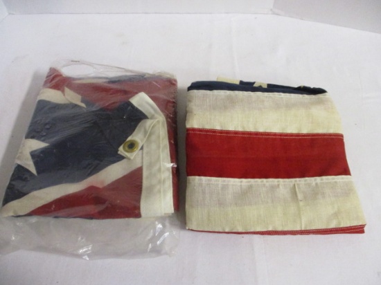 No. 35C Cotton Confederate Flag and Valley Forge Flag Co. American Flag