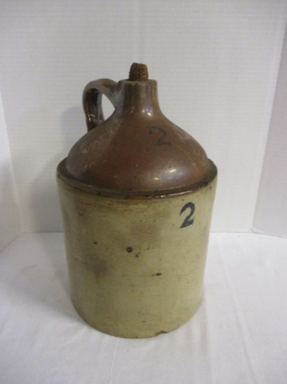 Vintage 2 Gallon Pottery Jug