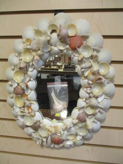 Shell Framed Mirror