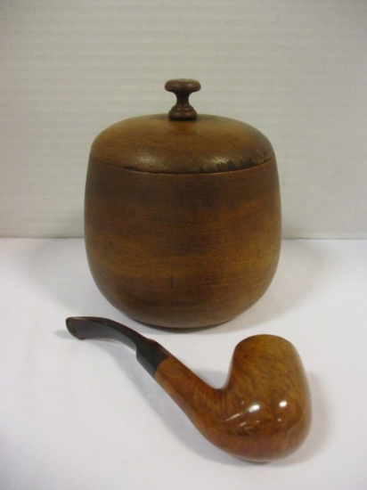 Pic-a-Pipe Humidor and Leonesa Firehorn Pipe