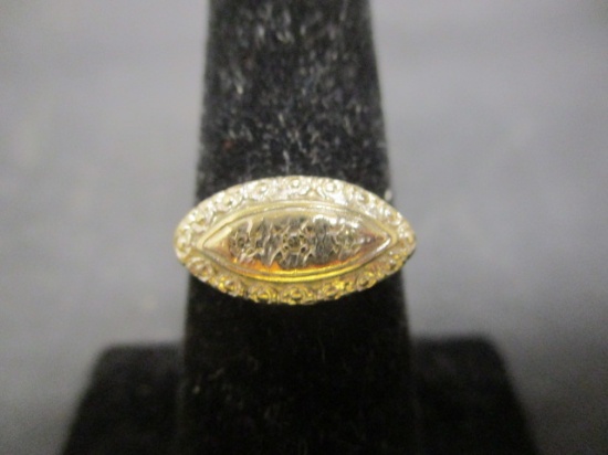 14K White Gold vintage Princess Ring