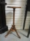 Old Solid Wood Pedestal Base Table/Stand