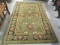 Hand Tufted 100% Wool Pile Green/Rust Area Rug