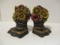 Pair of Flower Bouquet Bookends