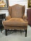 Fairfield Faux Animal Skin Wing Back Chair