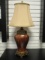 Gold and Faux Marble Finish Table Lamp