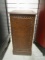 Faux Leather and Nail Head Finish Single Door Cabinet