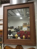 Mirror with Bamboo and Woven Frame