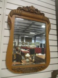 Antique Victorian Beveled Mirror