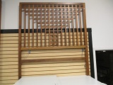 Mid Century Style Queen Size Solid Wood Headboard