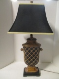 Black and Gold Urn Table Lamp