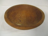 Signed/Dated Hand Crafted Cherry Wood Bowl