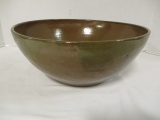 Signed/Dated Hand Turned Pottery Bowl