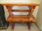 Pair of Hand Crafted Hardwood Benches