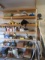 Contents of Built-In Shelves-Electrical Supplies, Casters, Iron, Automotive Care, etc.
