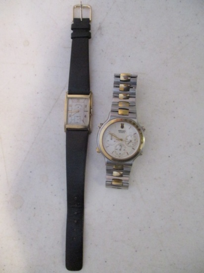 Vintage Lord Elgin 14K Gold Filled Men's Watch and Seiko Quartz Wrist Watch