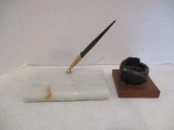 Sheaffer 3001M Desk Set and Hand Crafted Trinket Stand