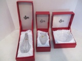 Atlantis Crystal Bud Vase, Bowl and Urn Vase in Original Boxes