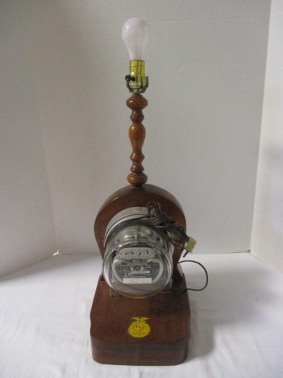 Accent Lamp With Westinghouse, Duke Power Company Power, Meter