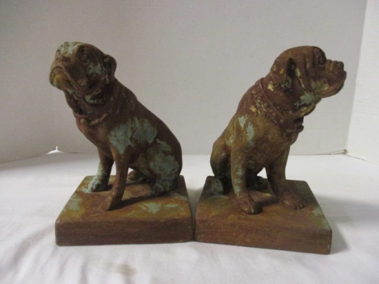 Attila's Plaster  Bulldog Bookends