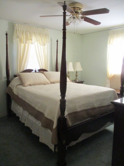 Queen Size Four Poster Rice Bed
