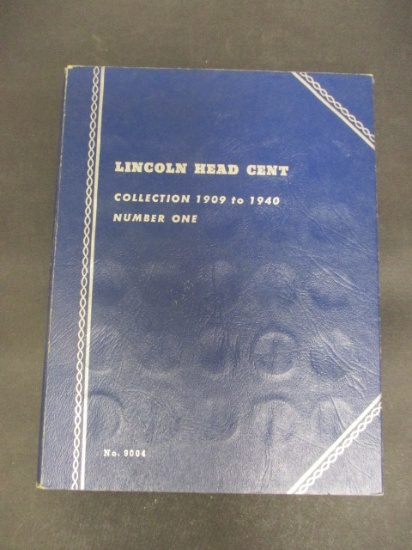 Partial Lincoln Cent Book w/ 60 pennies- 1909-1940