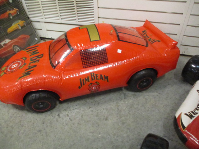 Two Jim Beam Inflatable Race Cars | Proxibid