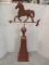 Decorative Metal Weathervane Wind Spinner with Horse