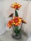 Painted Metal Decorative Flowers