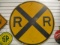 Round Railroad Crossing Sign