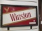 Metal Winston Sign in Wood Frame