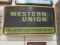 Lighted Western Union Sign