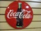 1990 Coca-Cola Button Metal Sign