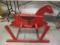 Vintage Red Wood Spring Rocking Horse