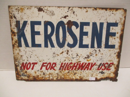 Metal Kerosene Sign