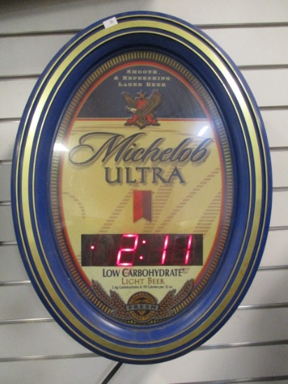 Michelob Ultra Lighted Digital Wall Clock