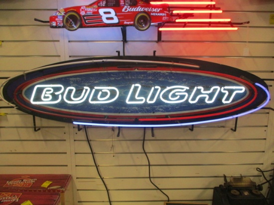 Large Oval Bud Light Neon Sign