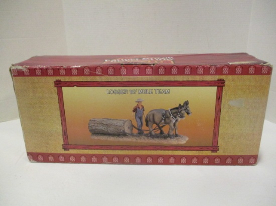 Farmer Brown Collection Logger with Mule Team Figure