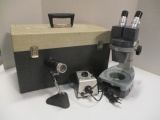 American Optical Microscope in Case